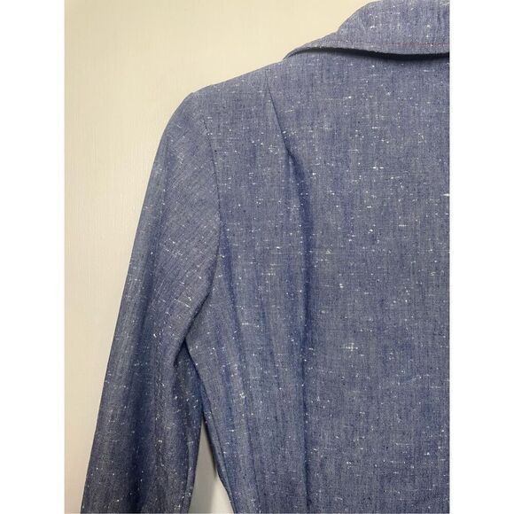 Vintage Lillian Russell Western denim button down maxi dress size 12 - Picture 10 of 16